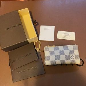 LV Damier Azur Key Pouch - brand new